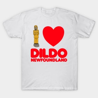 I Love Dildo Newfoundland Retro Tourist Souvenir T-Shirt